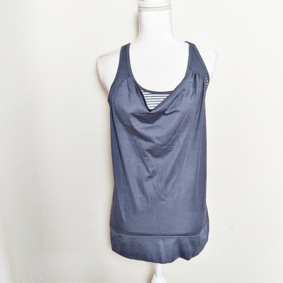 Champion Gray Athletic Racerback Tank Top - Picture 1 of 9